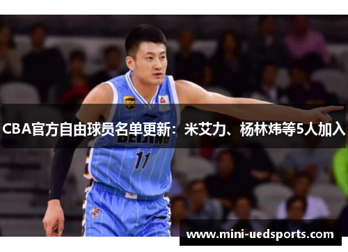 CBA官方自由球员名单更新：米艾力、杨林炜等5人加入